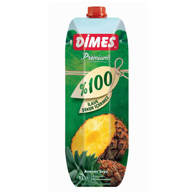 DIMES ANANAS %100 12X1 LT